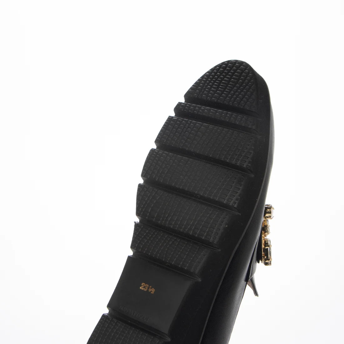 黒の厚底ローファー バタフライバックル付き 1807クリスタルバックル付き厚底ローファー – LULUCA STEP STORE